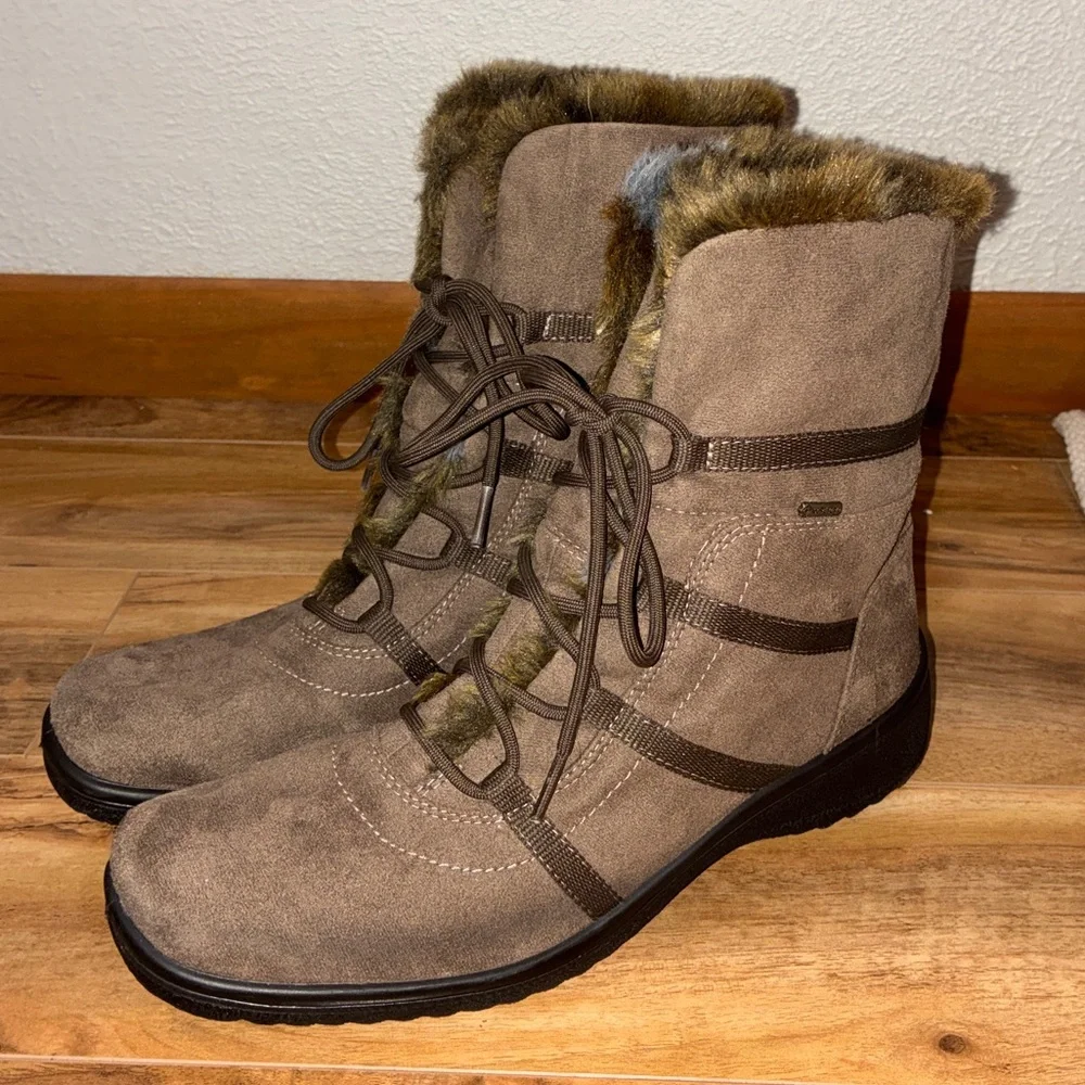Ara Magaly Gore-Tex Waterproof Faux Fur Winter Boot - womens size 6.5